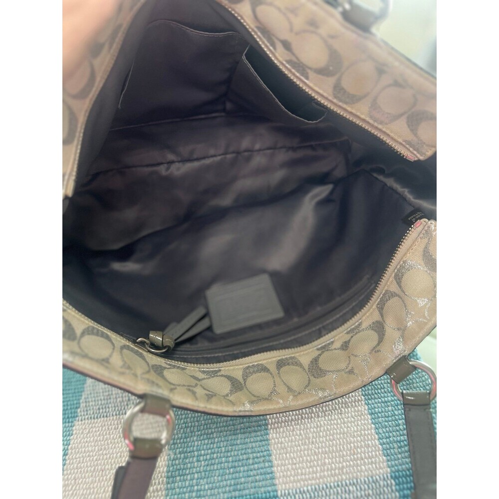 Coach Gallery Lurex East/West Tote - Picture 6 of 7